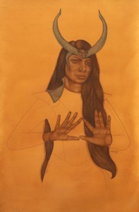 Kiran Aslam, 17 x 29 Inch, Teawash And Pigment On Paper, Figurative Painting, AC-KA-002